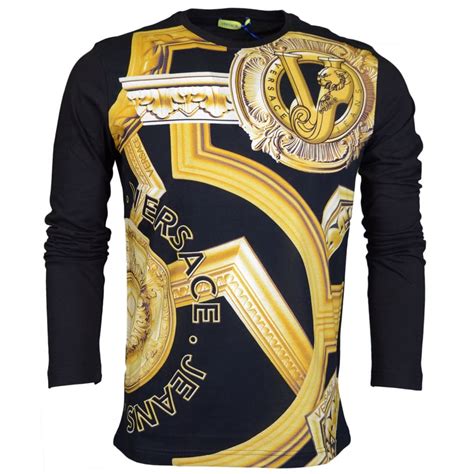 versace men tshirt sale uk|Versace long sleeve shirt men.